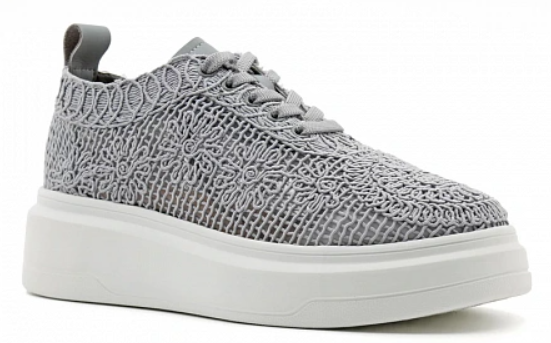 Кроссовки ортопедические женские текстильные Ортомода ML004-02-15-TU увеличенной полноты серые фото 1