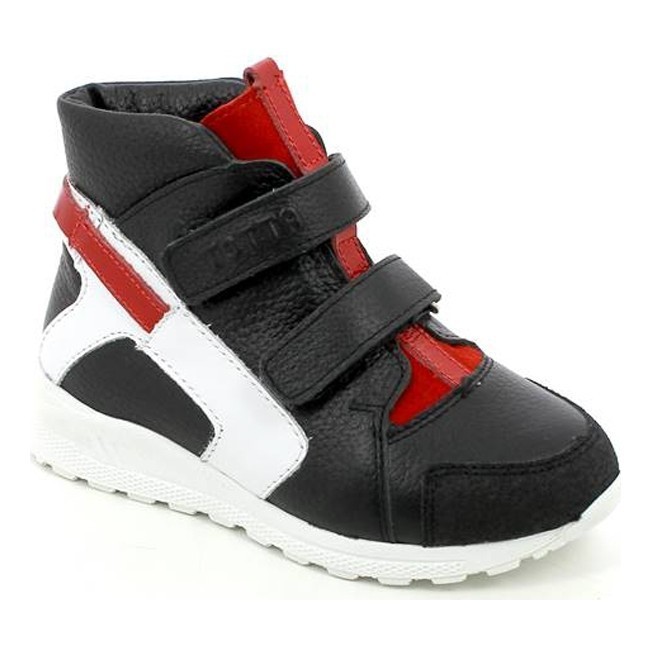 Ботинки демисезонные на байке цв.черный/красный/белый 360-БП-897-1,296,99 фото 1