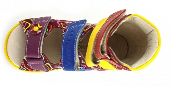 Сандалии ортопедические высокие детские с жестким берцем Ортомода 2139 с каблуком Томаса фото 4