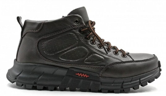 Ботинки ортопедические мужские Ортомода 92561-Х-102 коричневые кожаные демисезонные фото 2