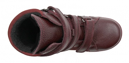 Ботинки ортопедические детские утепленные Ортомода 21189-ХН-126 бордовые с высоким берцем фото 6