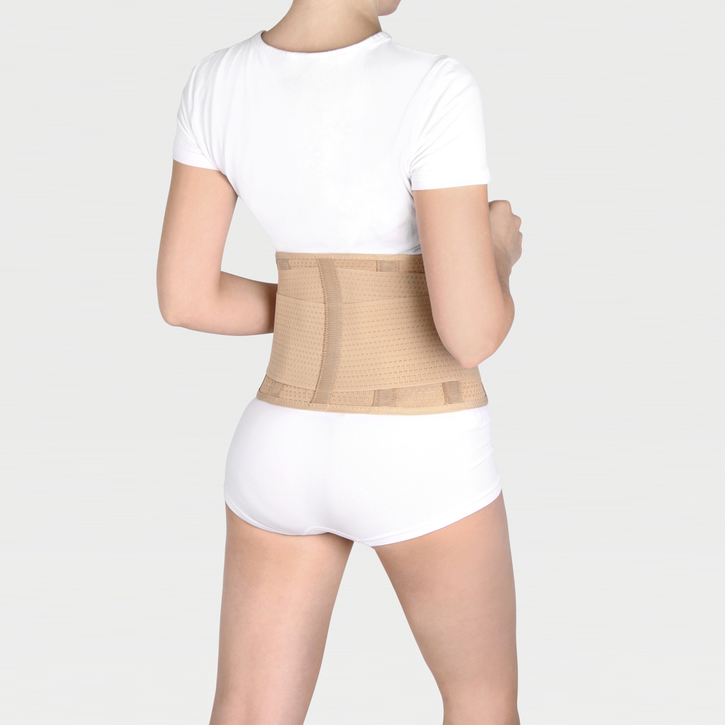 Корсет ортопедический Ecoten ПРР-121, поясничный, полужесткий, пластиковые пластины, высота 21 см фото 3