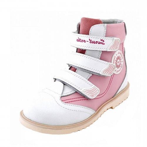 Ботинки осенние бел/роз 23-207 фото 1