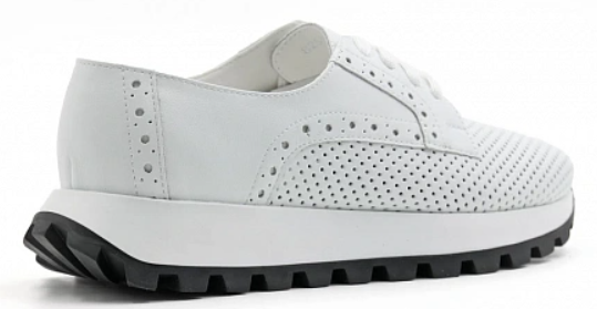 Полуботинки ортопедические женские кожаные Ортомода 825258-Х-005 К белые увеличенной полноты фото 4