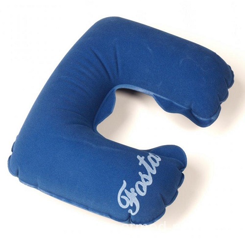 Подушка надувная с вырезом под голову (35*25) цв.красный F 8052  фото 3