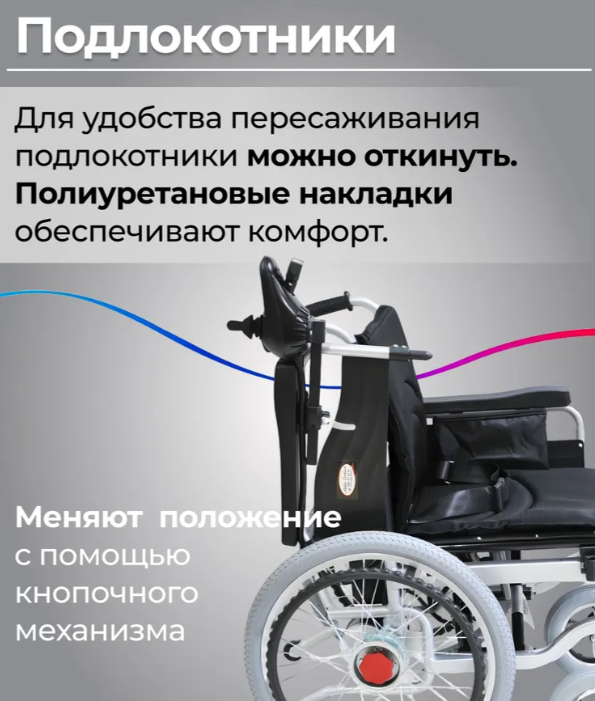 Кресло-коляска с электроприводом FS101A фото 13