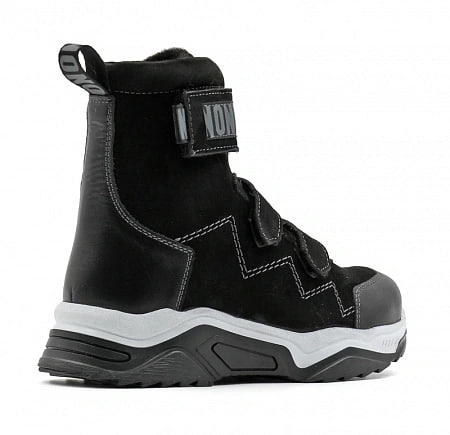 Ботинки ортопедические подростковые утепленные Ортомода 43057-Н-101 с высоким берцем ДЦП фото 3