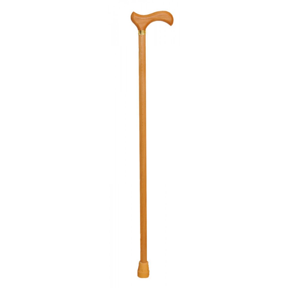 Трость  дер. с дерев. ручкой с УПС (выдвижной штырь)  р.800мм ДР-Ш фото 1